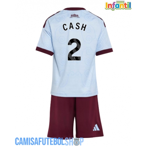Camisa de time de futebol Aston Villa Matty Cash #2 Replicas 3º Equipamento Infantil 2026-27 Manga Curta (+ Calças curtas)